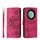 Custodia per telefono in pelle a portafoglio con fiori in rilievo per Honor X9a (vino rosso) Custodia per telefono in pelle a portafoglio con fiori in rilievo per Honor X9a (vino rosso)