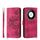 Custodia per telefono in pelle a portafoglio con fiori in rilievo per Honor X9b (vino rosso) Custodia per telefono in pelle a portafoglio con fiori in rilievo per Honor X9b (vino rosso)