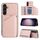 Per Samsung Galaxy S24 5G Skin Feel PU + TPU + Custodia per telefono con slot per schede PC (oro rosa) Per Samsung Galaxy S24 5G Skin Feel PU + TPU + Custodia per telefono con slot per schede PC (oro rosa)