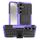 Per Samsung Galaxy S24+ Texture pneumatici TPU + custodia per PC con supporto (viola)