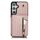 Per Samsung Galaxy S24+ 5G YM006 Custodia per telefono con cerniera Skin Feel con doppio cordino (oro rosa) Per Samsung Galaxy S24+ 5G YM006 Custodia per telefono con cerniera Skin Feel con doppio cordino (oro rosa)