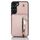 Per Samsung Galaxy S23+ 5G YM006 Custodia per telefono con cerniera Skin Feel con doppio cordino (oro rosa) Per Samsung Galaxy S23+ 5G YM006 Custodia per telefono con cerniera Skin Feel con doppio cordino (oro rosa)