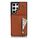 Per Samsung Galaxy S22 Ultra 5G YM006 Custodia per telefono con cerniera Skin Feel con doppio cordino (marrone) Per Samsung Galaxy S22 Ultra 5G YM006 Custodia per telefono con cerniera Skin Feel con doppio cordino (marrone)