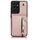 Per Samsung Galaxy S21 Ultra 5G YM006 Custodia per telefono con cerniera Skin Feel con doppio cordino (oro rosa) Per Samsung Galaxy S21 Ultra 5G YM006 Custodia per telefono con cerniera Skin Feel con doppio cordino (oro rosa)