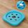 Supporto mobile multifunzionale per portaoggetti per bombole di gas da cucina, vaso da fiori e secchio, specifiche: ruota dritta blu