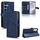 Custodia per telefono in pelle con texture a nido d'ape per Samsung Galaxy S24 5G (blu)