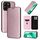 Custodia per cellulare in pelle flip con texture in fibra di carbonio per Honor X8b (rosa) Custodia per cellulare in pelle flip con texture in fibra di carbonio per Honor X8b (rosa)