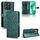 Custodia per telefono in pelle con texture a nido d'ape per Honor X8b (verde)