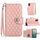 Custodia per cellulare in pelle con texture rombica per Nokia C32 con cordino (rosa corallo) Custodia per cellulare in pelle con texture rombica per Nokia C32 con cordino (rosa corallo)