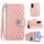 Custodia per cellulare in pelle con texture rombica per Honor 90 Lite con cordino (rosa corallo) Custodia per cellulare in pelle con texture rombica per Honor 90 Lite con cordino (rosa corallo)
