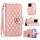 Custodia per cellulare in pelle con texture rombica per Honor X6a con cordino (rosa corallo) Custodia per cellulare in pelle con texture rombica per Honor X6a con cordino (rosa corallo)