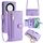 Per Honor X9a Lite Custodia per cellulare in pelle con cerniera a tracolla con texture di pecora (viola) Per Honor X9a Lite Custodia per cellulare in pelle con cerniera a tracolla con texture di pecora (viola)