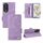 Custodia per telefono in pelle con chiusura magnetica per Honor 90 (viola) Custodia per telefono in pelle con chiusura magnetica per Honor 90 (viola)