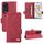 Custodia per telefono in pelle con chiusura magnetica per Honor 90 Pro (rossa) Custodia per telefono in pelle con chiusura magnetica per Honor 90 Pro (rossa)
