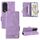 Custodia per telefono in pelle con chiusura magnetica per Honor 90 Pro (viola) Custodia per telefono in pelle con chiusura magnetica per Honor 90 Pro (viola)