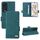 Custodia per telefono in pelle con chiusura magnetica per Honor 90 Pro (verde) Custodia per telefono in pelle con chiusura magnetica per Honor 90 Pro (verde)