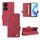 Custodia per cellulare in pelle con chiusura magnetica per Honor X7b (rossa) Custodia per cellulare in pelle con chiusura magnetica per Honor X7b (rossa)