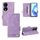 Custodia per telefono in pelle con chiusura magnetica per Honor X7b (viola) Custodia per telefono in pelle con chiusura magnetica per Honor X7b (viola)