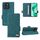 Custodia per cellulare in pelle con chiusura magnetica per Honor X8b (verde) Custodia per cellulare in pelle con chiusura magnetica per Honor X8b (verde)