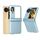 Per OPPO Find N3 Flip 3 in 1 Custodia opaca per PC con motivo a onde e cerniera (blu ghiaccio) Per OPPO Find N3 Flip 3 in 1 Custodia opaca per PC con motivo a onde e cerniera (blu ghiaccio)