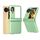 Per OPPO Find N3 Flip 3 in 1 Custodia opaca per PC con motivo a onde e cerniera (verde chiaro) Per OPPO Find N3 Flip 3 in 1 Custodia opaca per PC con motivo a onde e cerniera (verde chiaro)