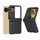 Per OPPO Find N3 Flip 3 in 1 Custodia per PC opaca con motivo a onde con cerniera (nera) Per OPPO Find N3 Flip 3 in 1 Custodia per PC opaca con motivo a onde con cerniera (nera)