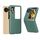 Per OPPO Find N3 Custodia Flip Wave Pattern opaca per PC (verde scuro)