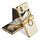 Per vivo X Flip GKK Custodia magnetica per telefono in pelle galvanica con motivo a rombo integrato con anello (Oro) Per vivo X Flip GKK Custodia magnetica per telefono in pelle galvanica con motivo a rombo integrato con anello (Oro)