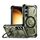 Per Samsung Galaxy S24+ 5G Custodia per telefono con supporto per serie Armor (verde militare)