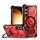 Per Samsung Galaxy S24+ 5G Custodia per telefono con supporto per serie Armor (rossa)