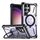 Custodia per telefono con supporto serie Armor per Samsung Galaxy S24 Ultra 5G (viola chiaro)