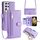 Per Samsung Galaxy S21 Ultra 5G Lite Custodia per telefono in pelle con cerniera a tracolla con trama di pecora (viola) Per Samsung Galaxy S21 Ultra 5G Lite Custodia per telefono in pelle con cerniera a tracolla con trama di pecora (viola)