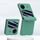 Custodia per telefono pieghevole integrata con albero centrale per vivo X Flip PC Skin Feel (verde) Custodia per telefono pieghevole integrata con albero centrale per vivo X Flip PC Skin Feel (verde)