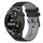 Per Huawei Watch GT Runner 22mm Cinturino in silicone bicolore a scacchi (nero + grigio) Per Huawei Watch GT Runner 22mm Cinturino in silicone bicolore a scacchi (nero + grigio)