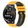 Per Huawei Watch GT Runner 22mm Cinturino in silicone bicolore a scacchi (giallo + nero) Per Huawei Watch GT Runner 22mm Cinturino in silicone bicolore a scacchi (giallo + nero)