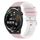 Per Huawei Watch GT Runner 22mm Cinturino in silicone bicolore a scacchi (rosa + bianco) Per Huawei Watch GT Runner 22mm Cinturino in silicone bicolore a scacchi (rosa + bianco)
