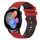 Per Huawei Watch 3 Cinturino in silicone bicolore a scacchi da 22 mm (rosso + nero) Per Huawei Watch 3 Cinturino in silicone bicolore a scacchi da 22 mm (rosso + nero)