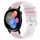 Per Huawei Watch 3 Cinturino in silicone bicolore a scacchi da 22 mm (rosa + bianco) Per Huawei Watch 3 Cinturino in silicone bicolore a scacchi da 22 mm (rosa + bianco)