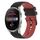 Per Huawei Watch 3 Pro Cinturino in silicone bicolore a scacchi da 22 mm (nero + rosso) Per Huawei Watch 3 Pro Cinturino in silicone bicolore a scacchi da 22 mm (nero + rosso)