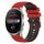 Per Huawei Watch 3 Pro Cinturino in silicone bicolore a scacchi da 22 mm (rosso + nero) Per Huawei Watch 3 Pro Cinturino in silicone bicolore a scacchi da 22 mm (rosso + nero)