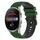 Per Huawei Watch 3 Pro Cinturino per orologio in silicone bicolore a scacchi da 22 mm (verde amy + nero) Per Huawei Watch 3 Pro Cinturino per orologio in silicone bicolore a scacchi da 22 mm (verde amy + nero)