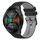 Per Huawei Watch GT 2E Cinturino in silicone bicolore a scacchi da 22 mm (nero + grigio) Per Huawei Watch GT 2E Cinturino in silicone bicolore a scacchi da 22 mm (nero + grigio)