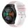 Per Huawei Watch GT 2E Cinturino in silicone bicolore a scacchi da 22 mm (rosa + bianco) Per Huawei Watch GT 2E Cinturino in silicone bicolore a scacchi da 22 mm (rosa + bianco)