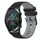 Per Huawei GT2 46mm 22mm Cinturino in silicone bicolore a scacchi (nero + grigio) Per Huawei GT2 46mm 22mm Cinturino in silicone bicolore a scacchi (nero + grigio)