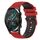 Per Huawei GT2 46mm 22mm Cinturino in silicone bicolore a scacchi (rosso + nero) Per Huawei GT2 46mm 22mm Cinturino in silicone bicolore a scacchi (rosso + nero)
