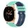 Cinturino per orologio in silicone bicolore a scacchi da 22 mm For Honor Watch GS 3 (verde acqua + blu) Cinturino per orologio in silicone bicolore a scacchi da 22 mm For Honor Watch GS 3 (verde acqua + blu)