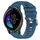 Per cinturino in silicone morbido a tinta unita Garmin Venu 20 mm (blu)