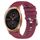 Per Garminmove Luxe 20mm Cinturino in silicone morbido a tinta unita (rosso vino)