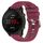 Per Xiaomi MI Watch Color 22mm Cinturino in silicone morbido a tinta unita (rosso vino)