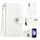 Custodia per cellulare in pelle con texture rombica per Samsung Galaxy S24 5G con cordino (bianco) Custodia per cellulare in pelle con texture rombica per Samsung Galaxy S24 5G con cordino (bianco)